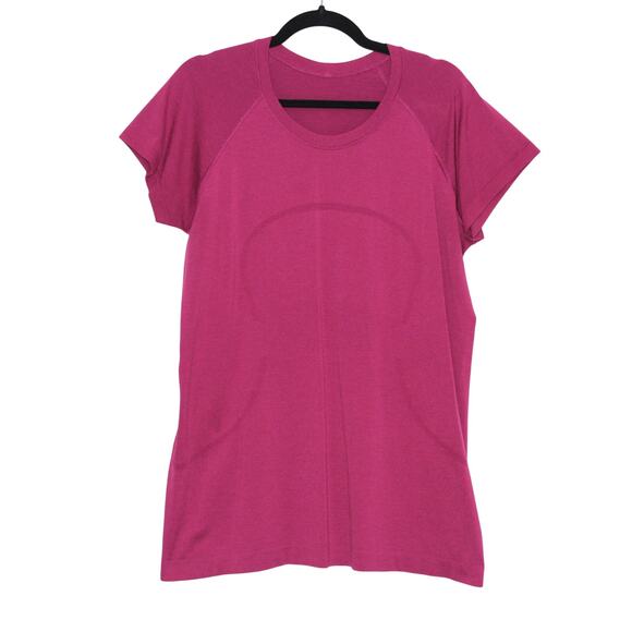 Lululemon Hot Pink Swiftly Tech Short Sleeve Shirt Size 14 - Picture 2 of 5